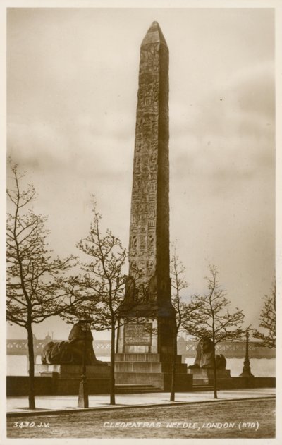 Aiguille de Cléopâtre, Thames Embankment, Londres - English Photographer